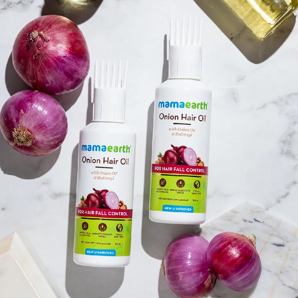 Onion Hair Oil for Hair Regrowth and Hair Fall Control, 150 ml-2.webp